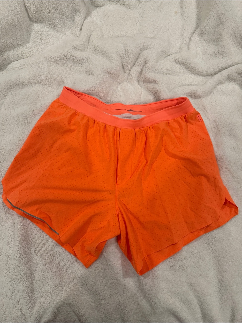lululemon athletica Men's Bright Orange Athletic Shorts